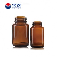 China Factory Wide Mouth 250ml Amber Pet Dropper Bottle Glass Bottle For Medicine