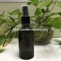 50ml empty spray glass black bottle with sprayer cap