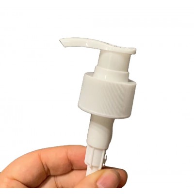 Hot sale stocked 24/410 28/410 up-under locking white plastic lotion pump wholesale